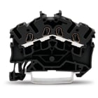 WAGO ELETTRONICA - Morsetto passante per 4 conduttori.2,5 mm².adatto per applicazioni Ex e II.nero