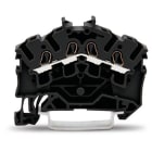 WAGO ELETTRONICA - Morsetto passante per 4 conduttori.2,5 mm².adatto per applicazioni Ex e II.nero