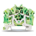 WAGO ELETTRONICA - Morsetto di terra per 4 conduttori.2,5 mm².adatto per applicazioni Ex e II.verde-giallo