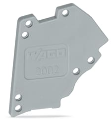 WAGO ELETTRONICA - Piastra terminale.per modulo di test a innesto TOPJOB®S modulare.grigio