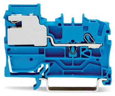 WAGO ELETTRONICA - Morsetto sezionatore del neutro per 1 conduttore.2,5 mm².Push-in CAGE CLAMP®.blu