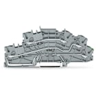 WAGO ELETTRONICA - Morsetto per installazione a più piani.L/L/PE.Push-in CAGE CLAMP®.grigio
