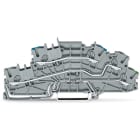 WAGO ELETTRONICA - Morsetto per installazione a più piani.N/L/PE.Push-in CAGE CLAMP®.grigio