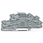 WAGO ELETTRONICA - Morsetto per installazione a più piani.N/L/PE.Push-in CAGE CLAMP®.grigio
