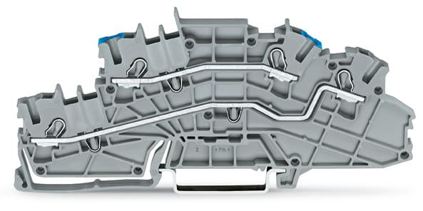 WAGO ELETTRONICA - Morsetto per installazione a più piani.N/L.Push-in CAGE CLAMP®.grigio