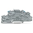 WAGO ELETTRONICA - Morsetto per installazione a più piani.N/L.Push-in CAGE CLAMP®.grigio