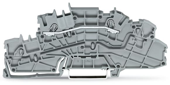 WAGO ELETTRONICA - Morsetto per installazione a più piani.L.Push-in CAGE CLAMP®.grigio 2003-6650