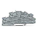 WAGO ELETTRONICA - Morsetto per installazione a più piani.Morsetto di base senza sezionatore a coltello.L/N/PE.grigio