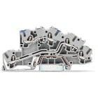 WAGO ELETTRONICA - Morsetto per installazione a più piani.N/L/PE.Push-in CAGE CLAMP®.grigio