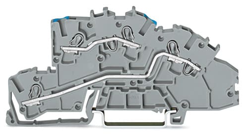 WAGO ELETTRONICA - Morsetto per installazione a più piani.N/L.Push-in CAGE CLAMP®.grigio