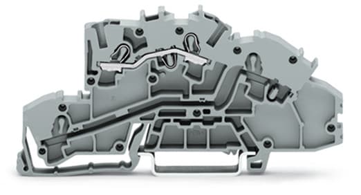 WAGO ELETTRONICA - Morsetto per installazione a più piani.L.Push-in CAGE CLAMP®.grigio