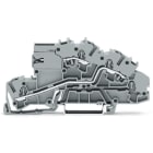 WAGO ELETTRONICA - Morsetto per installazione a più piani.con cursore sezionatore del neutro.LT/L.grigio