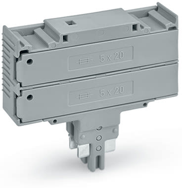 WAGO ELETTRONICA - Spina fusibilata doppia.larghezza 10,4 mm.grigio
