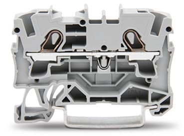 WAGO ELETTRONICA - Morsetto passante per 2 conduttori.4 mm².adatto per applicazioni Ex e II.grigio