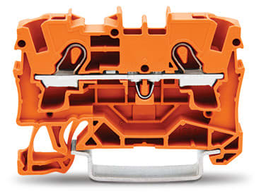WAGO ELETTRONICA - Morsetto passante per 2 conduttori.4 mm².adatto per applicazioni Ex e II.arancione