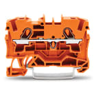 WAGO ELETTRONICA - Morsetto passante per 2 conduttori.4 mm².adatto per applicazioni Ex e II.arancione