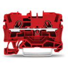 WAGO ELETTRONICA - Morsetto passante per 2 conduttori.4 mm².adatto per applicazioni Ex e II.rosso 2004-1203