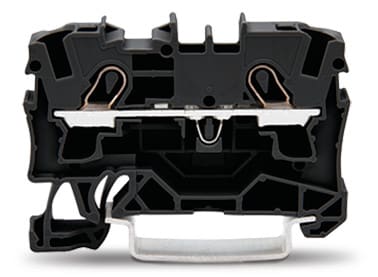 WAGO ELETTRONICA - Morsetto passante per 2 conduttori.4 mm².adatto per applicazioni Ex e II.nero