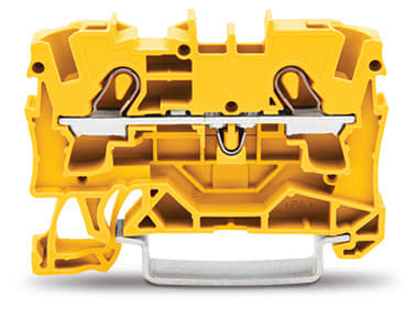 WAGO ELETTRONICA - Morsetto passante per 2 conduttori.4 mm².adatto per applicazioni Ex e II.giallo