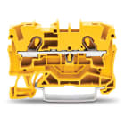 WAGO ELETTRONICA - Morsetto passante per 2 conduttori.4 mm².adatto per applicazioni Ex e II.giallo