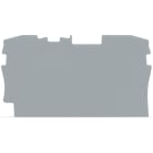 WAGO ELETTRONICA - Piastra terminale e intermedia.spessore 1 mm.grigio