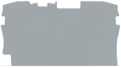 WAGO ELETTRONICA - Piastra terminale e intermedia.spessore 1 mm.grigio 2004-1291