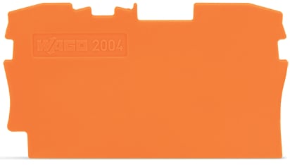 WAGO ELETTRONICA - Piastra terminale e intermedia.spessore 1 mm.arancione