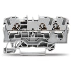 WAGO ELETTRONICA - Morsetto passante per 3 conduttori.4 mm².adatto per applicazioni Ex e II.grigio