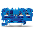 WAGO ELETTRONICA - Morsetto passante per 3 conduttori.4 mm².per applicazioni Ex-e-II e Ex-i.blu