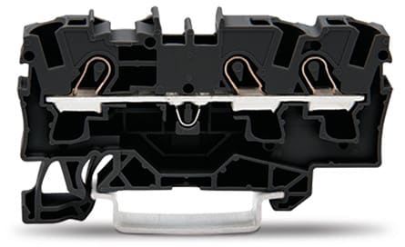 WAGO ELETTRONICA - Morsetto passante per 3 conduttori.4 mm².adatto per applicazioni Ex e II.nero