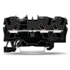 WAGO ELETTRONICA - Morsetto passante per 3 conduttori.4 mm².adatto per applicazioni Ex e II.nero 2004-1305