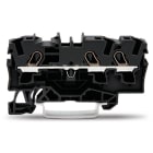 WAGO ELETTRONICA - Morsetto passante per 3 conduttori.4 mm².adatto per applicazioni Ex e II.nero