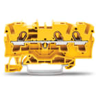WAGO ELETTRONICA - Morsetto passante per 3 conduttori.4 mm².adatto per applicazioni Ex e II.giallo