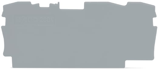 WAGO ELETTRONICA - Piastra terminale e intermedia.spessore 1 mm.grigio