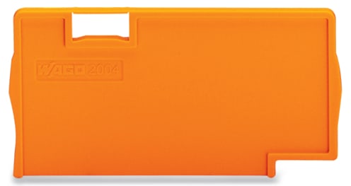 WAGO ELETTRONICA - Piastra di separazione.spessore 2 mm.sporgente.arancione
