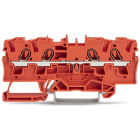 WAGO ELETTRONICA - Morsetto passante per 4 conduttori.4 mm².adatto per applicazioni Ex e II.arancione