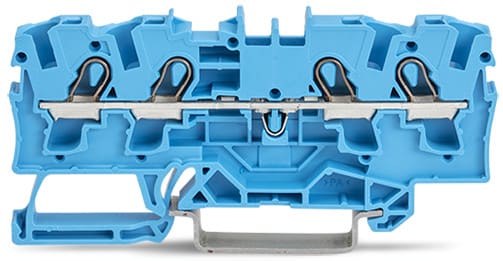 WAGO ELETTRONICA - Morsetto passante per 4 conduttori.4 mm².per applicazioni Ex-e-II e Ex-i.blu