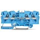 WAGO ELETTRONICA - Morsetto passante per 4 conduttori.4 mm².per applicazioni Ex-e-II e Ex-i.blu