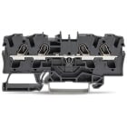 WAGO ELETTRONICA - Morsetto passante per 4 conduttori.4 mm².adatto per applicazioni Ex e II.nero
