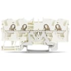 WAGO ELETTRONICA - Morsetto per cavi schermati per 4 conduttori.4 mm².marcatura centrale e laterale.bianco 2004-1408