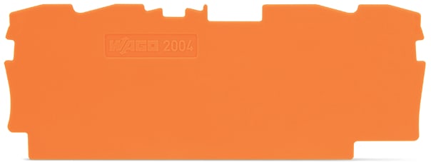 WAGO ELETTRONICA - Piastra terminale e intermedia.spessore 1 mm.arancione
