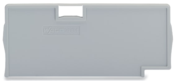 WAGO ELETTRONICA - Piastra di separazione.spessore 2 mm.sporgente.grigio