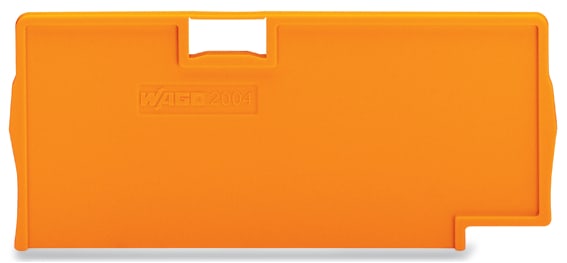 WAGO ELETTRONICA - Piastra di separazione.spessore 2 mm.sporgente.arancione