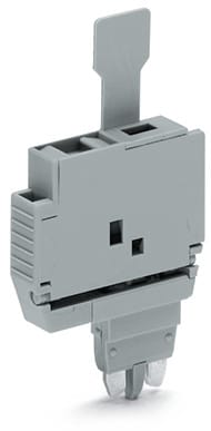 WAGO ELETTRONICA - Spina fusibilata.con linguetta estraibile.per fusibili miniaturizzati 5 x 20 mm e 5 x 25 mm.grigio