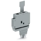 WAGO ELETTRONICA - Spina fusibilata.con linguetta estraibile.per fusibili miniaturizzati 5 x 20 mm e 5 x 25 mm.grigio