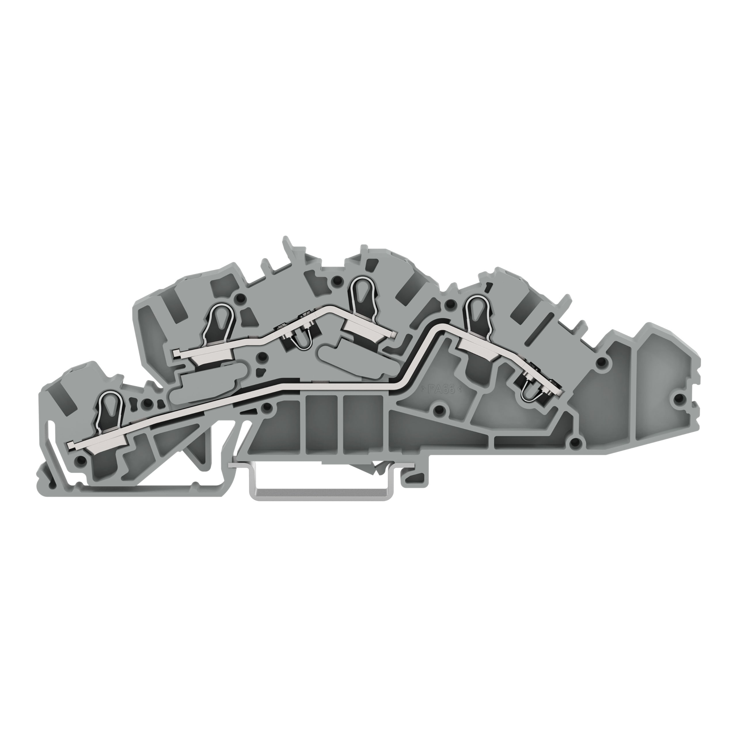 WAGO ELETTRONICA - Morsetto per installazione a più piani.L/L.Push-in CAGE CLAMP®.grigio