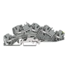 WAGO ELETTRONICA - Morsetto per installazione a più piani.L/L/PE.Push-in CAGE CLAMP®.grigio