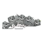 WAGO ELETTRONICA - Morsetto per installazione a più piani.L/L/PE.Push-in CAGE CLAMP®.grigio