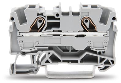 WAGO ELETTRONICA - Morsetto passante per 2 conduttori.6 mm².adatto per applicazioni Ex e II.grigio