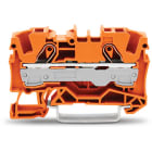 WAGO ELETTRONICA - Morsetto passante per 2 conduttori.6 mm².adatto per applicazioni Ex e II.arancione